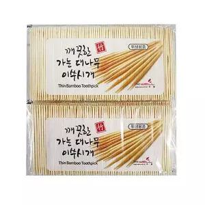 [골드스마일]이쑤시개 요지 위생 2000p 이쑤시개 꼬지 대나무 요지 과일꽂이