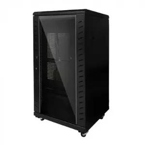[랜스타] LANSTAR 라인업시스템 LS-1200HQ 고급형 타공식 허브랙 서버랙 캐비넷 강화유리 냉각팬