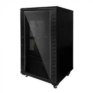 [랜스타] LANSTAR 라인업시스템 LS-1000HQ 고급형 타공식 허브랙 서버랙 캐비넷 강화유리 냉각팬