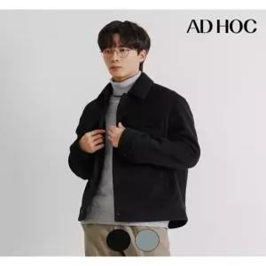 [애드호크]남성 모직 라이크 아웃 포켓 트러커 재킷(HAAUJ30)
