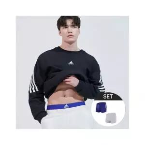 아디다스 언더웨어 비밀특가 퍼포먼스 남성 드로즈 2종 SET(라이트 그레이+블루) 938423