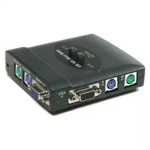 KVM 스위치 2:1 (국내산 수동방식 선택기) VGA RGB PS2KVM 형KVM 네트워크주변기기 컴퓨터 PC PC용품 용품