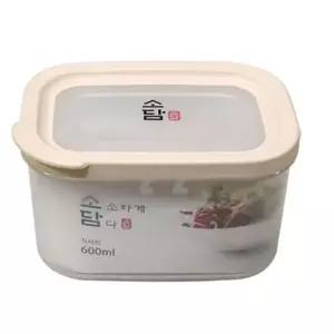소담 밀폐용기 보관통 600mL 2호 반찬통 냉장고 용기 스텐반찬통