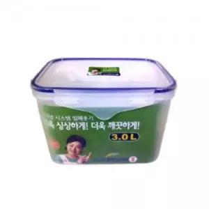 김치통 보관용기 반찬통 3L 밀폐용기 쿨맥시 직사각 김치통