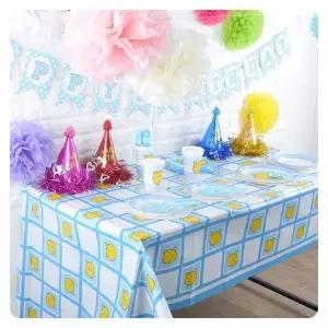 TBZ PWM-DK 곰팅이테이블보(블루) 생일파티
