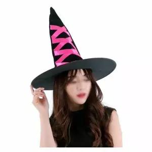 TBZ PWM-DK 고급리본마녀모자(핑크)할로윈