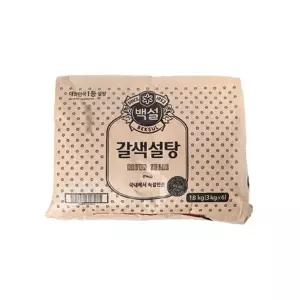 박스/백설갈색설탕3kgX6X1ea