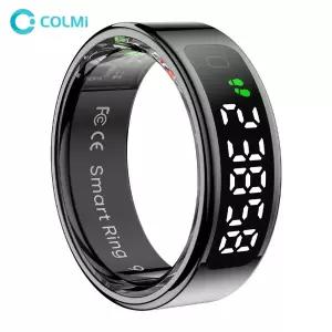 COLMI R12 스마트 링 디스플레이 스크린 및 터치 건강 관리자 무선 충전 5 ATM 방수 남녀공용