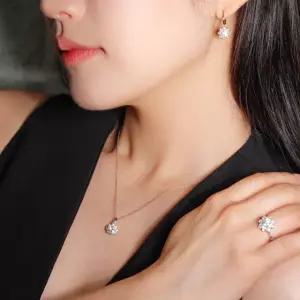 3부 5부 다이아 목걸이 천연 랩 익스클루시브 헤라 프러포즈 결혼 기념일 선물