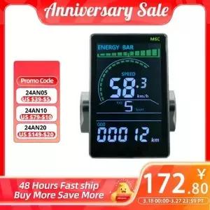 UART2 M6C 전기 자전거 LCD 디스플레이 미터 방수 전자 스쿠터 패널 컬러 스크린 산악 대 한 USB