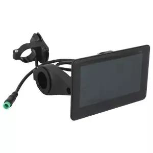 ABKG Pro H6C 전기 자전거 LCD 디스플레이 미터 5PIN 용 USB UART가있는 24V-60V E 스쿠터 패널 컬러