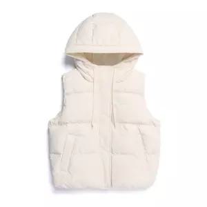 N254WDV940 여성 크라사 후디 덕다운 베스트 IVORY