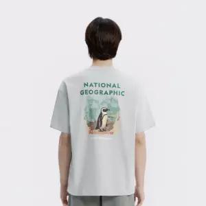 N262UTS962 라텔 리젠 동물 빅그래픽 세미오버핏 반팔 티셔츠 LIGHT KHAKI