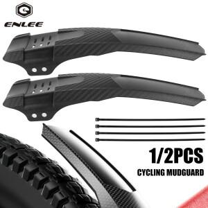 ENLEE1/2 PCS 자전거 머드 가드 펜더 카본 앞/뒤 휠 범용 MTB 날개 플랩
