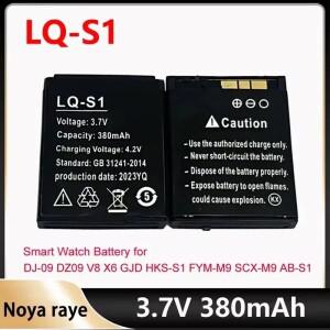 1-10pcs LQ-S1 380m 스마트 시계 배터리 SmartWatch DZ09 W8 A1 QW09 KSW-S6 RYX-NX9 용 3.7V 리튬 충전지