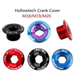 알루미늄 합금 자전거 하단 브래킷, CNC 크랭크셋 너트 커버, 나사, 암 고정 볼트, M18, M20