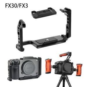 Sony FX30/FX3 카메라 용 Sony 마이크로 싱글 카메라 보호 프레임 용 토끼 케이지 상단 핸들 사진 램프 Acc
