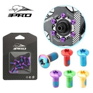 MTB 디스크 브레이크 로터 고정 나사 12PCS T25 색상 합금강 자전거 액세서리
