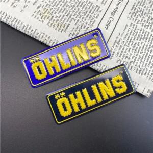 2Pcs 알루미늄 합금 오토바이 배기관 파이프 데칼 스티커 멋진 성격 전갈 자리 OHLINS autocollant zx6r에