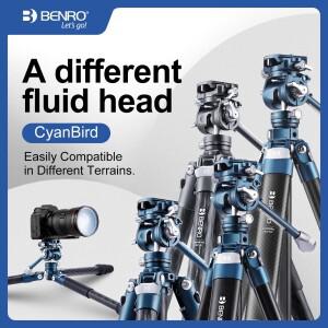 Benro CyanBird 블루 버드 탄소 섬유 삼각대 CB259AFK/CFK/258 카메라 SLR 스탠드 알루미늄 헤드 마이크로