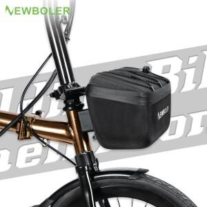 NEWBOLER 접이식 자전거 핸들 바 가방 다기능 Brompton 앞 용 바구니