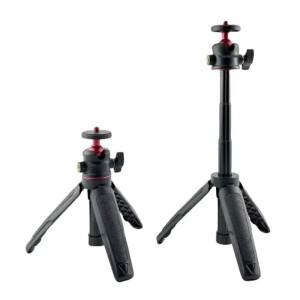 MT-08 접이식 삼각대 (휴대폰 콜드슈 볼헤드 1/4'' 셀카봉 미니 홀더 브래킷 ) 카메라 DSLR 액션 카메라 Go