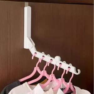 문에 간편히 거는 행거 여행용 접이식 건조대 도어행거 미니옷걸이