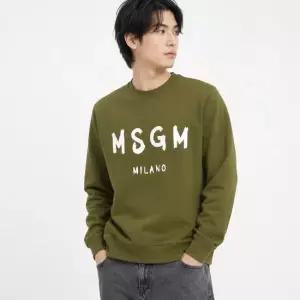 MSGM 브러쉬드 로고 스?셔츠 3940MM513 257799 38)
