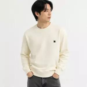 MSGM The M Wave 로고 자수 저지 맨투맨 3940MM123 257795 02)