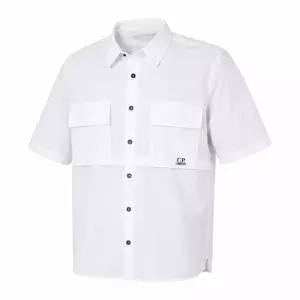 CP컴퍼니 Cotton Rip-Stop Short Sleeved Shirt 16CMSH213A 005691G 103) 코튼 립스탑 반팔 셔츠)