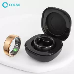 2024 COLMI R02 스마트 링남성용 충전 케이스 포함 배터리 수명 39일 건강 모니터 5ATM 방수