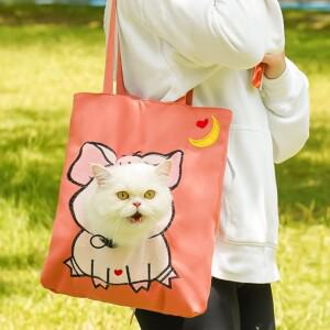 내구성 애완 동물 캐리어 휴대용 고양이 가방 경량 개 배낭 통기성 강아지 슬링 편안한 새끼 고양이 토트