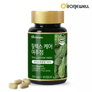 활기찬 릴렉스케어 여주정 90정 국내산 여주농축 마그네슘 비타민C 쿠쿠르비타신 가족 부모님