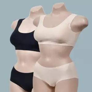 [라일리여성언더웨어] Rly 티안나는브라 러닝스포츠브라 누디 브라팬티세트