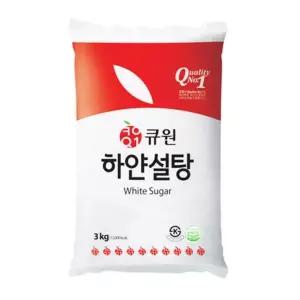 [삼양사] 큐원 하얀설탕 3kg X 4개