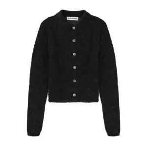 MAZZY 퍼지 알파카 크롭 가디건 W2263MCM CHARCOALMELANGEFUZZYALPACA