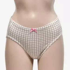 [라일리여성언더웨어] Rly 면 스판 여성 미디 삼각팬티 5매입 학생팬티 여