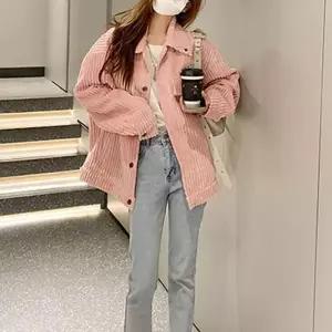 [D더블유] 여성 골덴 코듀로이 카라 셔츠 자켓 아우터 (11570950A)