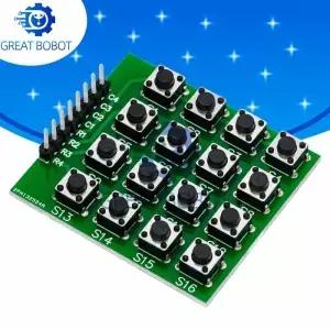 아두이노 DIY 스타터 키트용 키보드 브레드보드 모듈 16 단추 MCU 8 핀 4x4 4 매트릭스 키패드 1 개