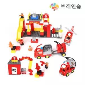 용감한 소방관 역할놀이 소방서 블럭세트 111P 아기장난감 토이카 남자아이선물 완구
