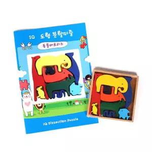 아기선물 캐릭터퍼즐 동물블록 테트리스 집콕놀이 유아완구 조각맞추기 원목교구