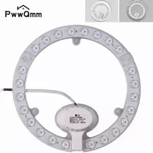 LED 링 패널 원형 조명 36W 24W 18W 12W 차가운 흰색 AC220V240V 라운드 천장 보드 램프 blub