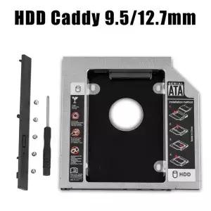 HDD SSD 캐디 어댑터 SATA 3.0 인터페이스 노트북 하드 홀더 CD DVD ROM 광학 베이용 9.5/12.7mm 브래킷