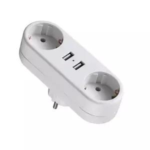 1 2 Fath USB 소켓 변환기 독일 DE 표준 플러그 전원 콘센트 EU 변환