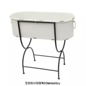 빈티지법랑욕조 엔틱 화분 선반 가드닝 장식 조경
