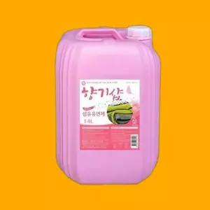 빨래방 사우나 헬스장 대용량 섬유유연제 핑크로즈 14L