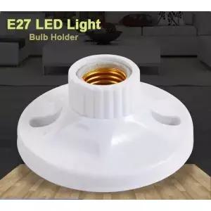 표면 장착 LED 전구 베이스 베이클라이트 라이너 페이퍼 백 램프 거치대 E27 소켓 컨버터 6A 조명 액세서리