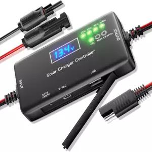 타입-C/USB 출력을 갖춘 12V 20A PWM 태양열 충전 컨트롤러 LiFePO4/AGM/젤 배터리 제로 드레인 기술