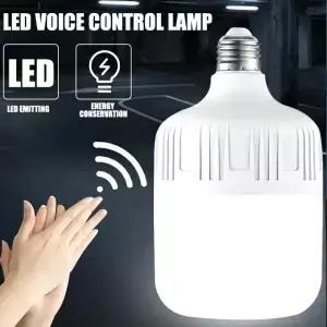 사운드 센서 LED 전구 음성 조명 제어 차고 램프 차가운 흰색 6500K 계단 통로 창고 그레이든용 E27 AC220V