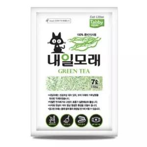 고양이 내일 두부 모래 7LX6개 콩비지 녹차